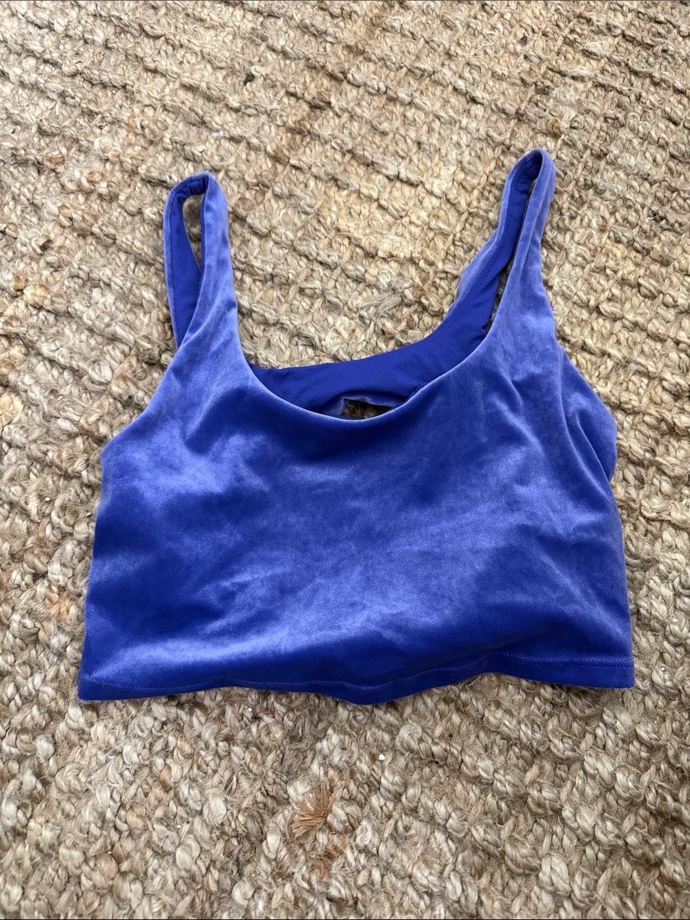 Athleta Purple Velvet Bra Crop - Women's